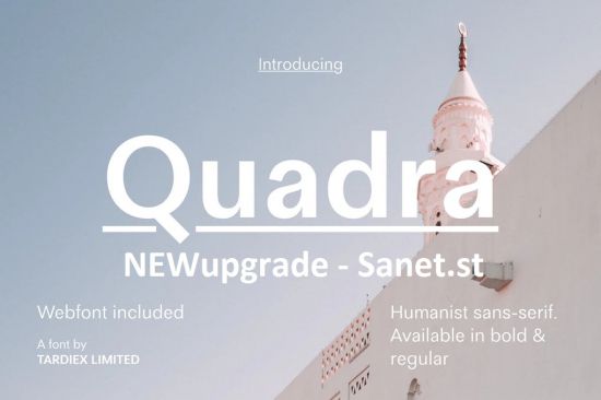 Quadra Sans Serif + WebFont