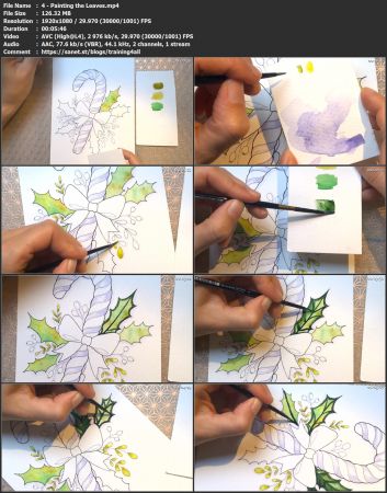 Paint an Easy Christmas Candy Cane with Watercolor