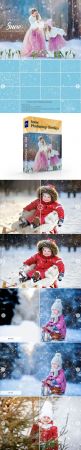 10 Snow Overlays Bundle for Photoshop