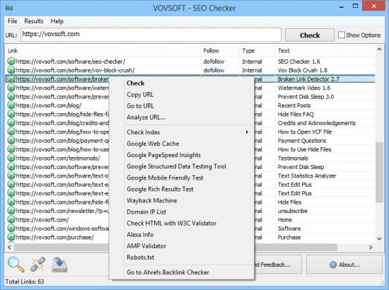 VovSoft SEO Checker 7 2 Multilingual by JTX