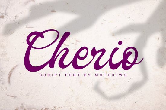 Cherio   Handmade Font