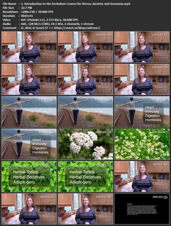 Herbalism :: Stress, Anxiety and Insomnia Certificate
