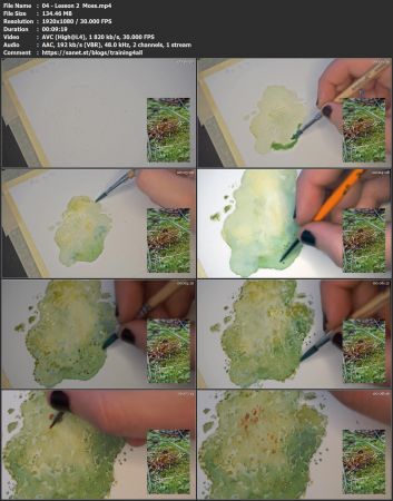 How to Paint Forest Textures in Watercolor