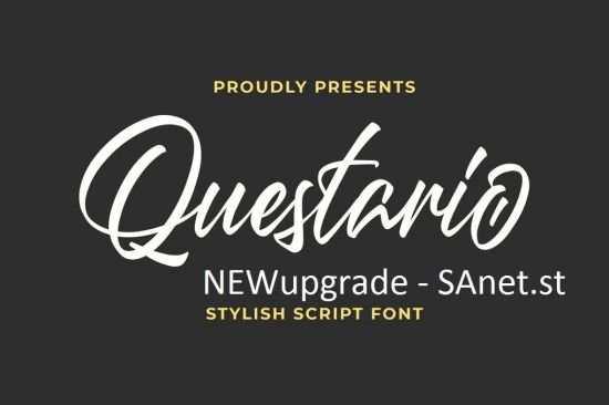 Questario   Stylish Script Font