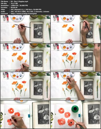 Paint Expressive Florals: A 7 Day Watercolor Challenge