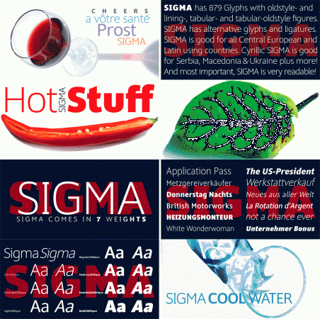 Sigma font family