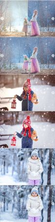 10 Snow Overlays Bundle for Photoshop