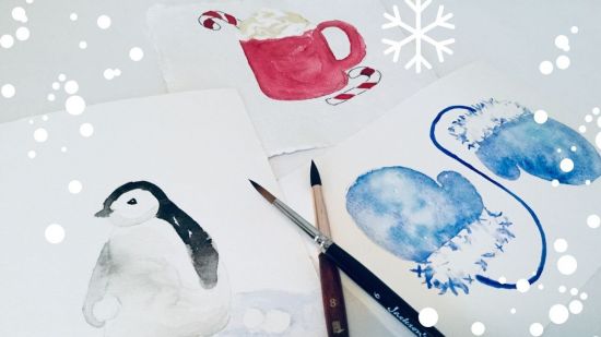 Watercolor Winter Projects | Fun &amp; Easy for Beginners