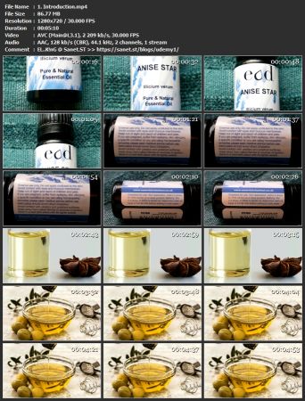 Aromatherapy level 2; intermediate study