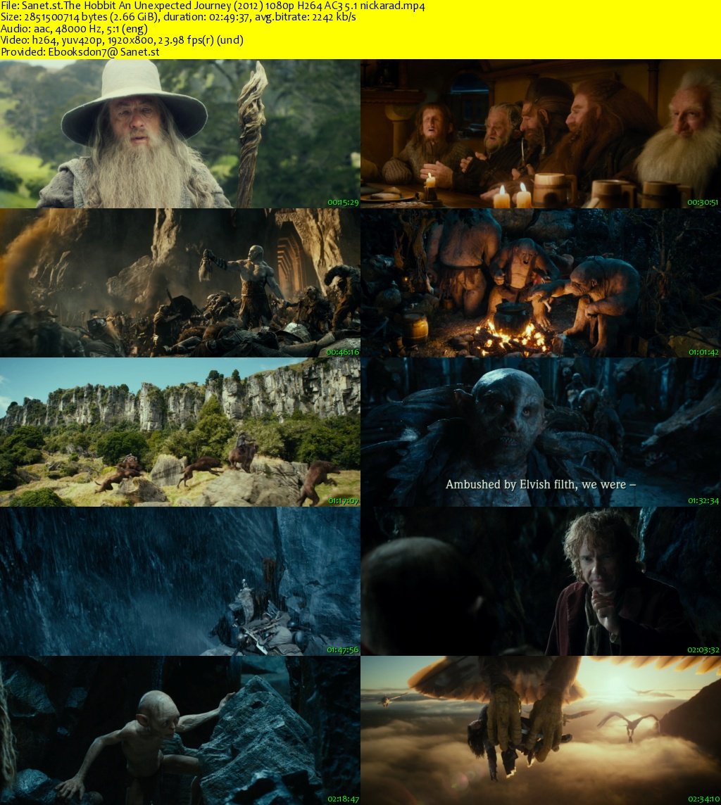 The Hobbit: An Unexpected Journey for ipod download