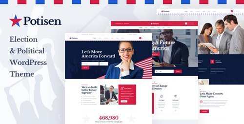 DesignOptimal ThemeForest Potisen v1 0 Election Political WordPress Theme 25174878