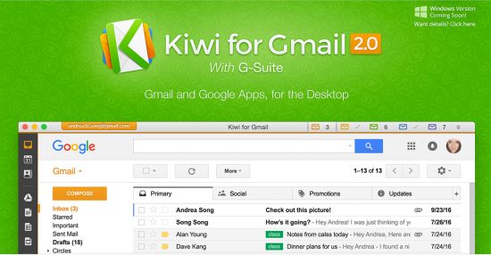 Portable Kiwi for Gmail 2.0.485