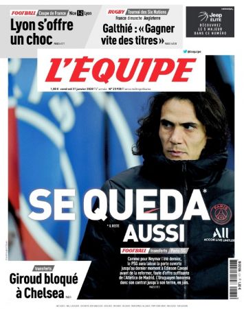 L'Équipe - Vendredi 31 Janvier 2020