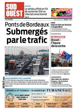 Sud Ouest Sud-Gironde - Vendredi 31 Janvier 2020