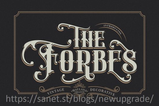 FORBES   Modern Vintage Font