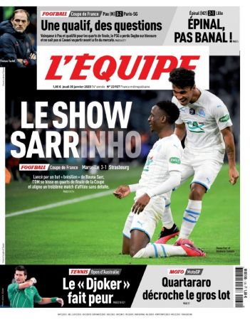 L'Équipe - Jeudi 30 Janvier 2020
