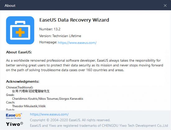 EaseUS Data Recovery Wizard Technician 13.2 Multilingual