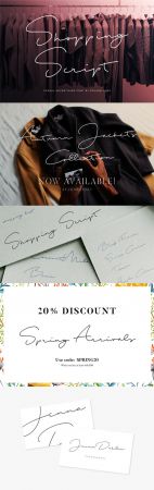 Shopping Script   Casual Advertising Font