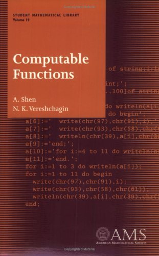 Computable Functions (Student Mathematical Library, Vol. 19)