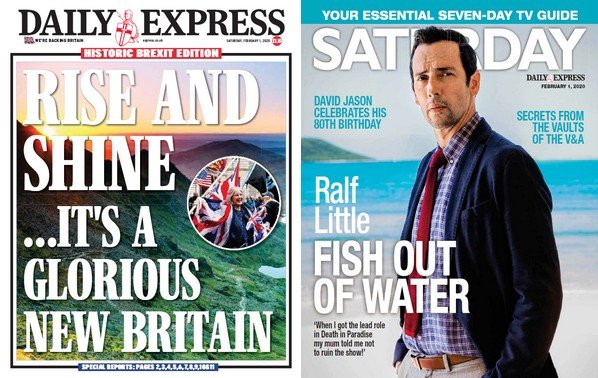 Daily Express &amp; DE Saturday Magazine - Saturday, February 1, 2020 (True PDF)