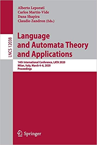 Language and Automata Theory and Applications: 14th International Conference, LATA 2020, Milan, Italy, March 4-6, 2020,