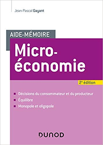 Aide mémoire   Microéconomie   2e éd.