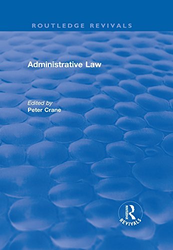 Administrative Law by Steven Cann