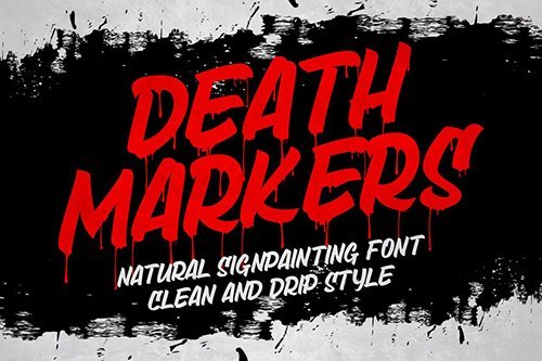 Death Markers   Black Font