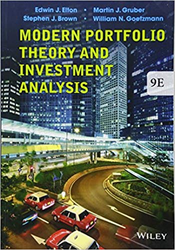 Modern Portfolio Theory and Investment Analysis Ed 9