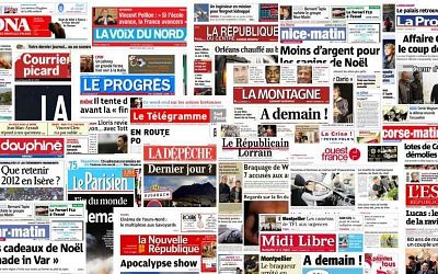 Pack Journaux français - Mardi 4 Février 2020