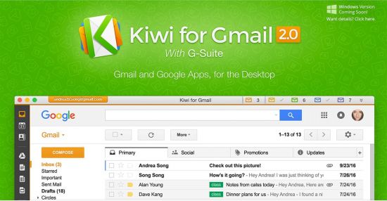 Portable Kiwi for Gmail 2.0.490