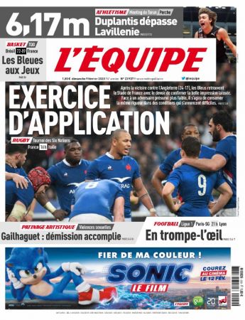 L'Équipe - Dimanche 9 Février 2020