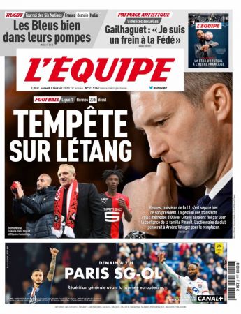 L'Équipe - Samedi 8 Février 2020