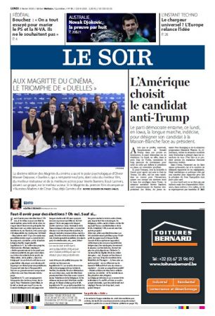 Le Soir - Lundi 3 Février 2020 (True PDF)
