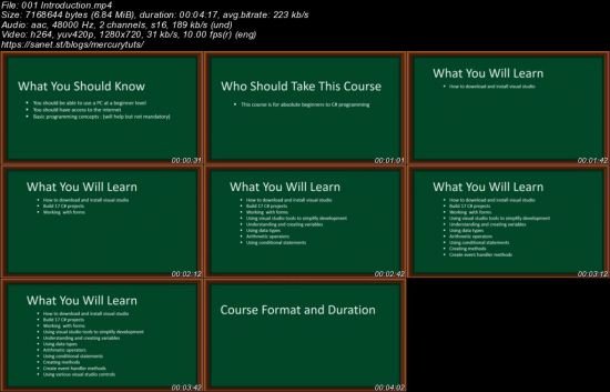 17 Beginner C# Walkthrough Projects step by step 