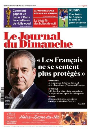 Le Journal du Dimanche N°3812 - Dimanche 2 Février 2020