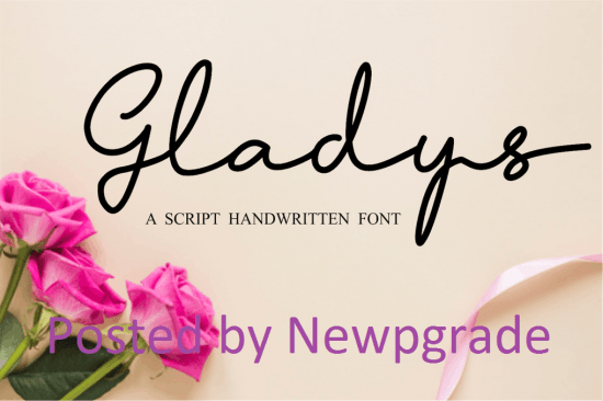 Gladys   Script Handwritten Font