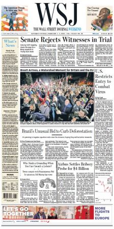 The Wall Street Journal - Saturday, February 1, 2020 (True PDF)