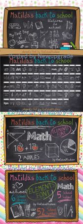 DesignOptimal Matildas Back to School Font