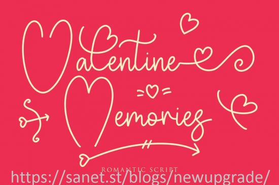 Valentine Memories Romantic Font
