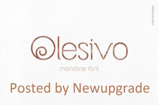 Olesivo   Monoline Font