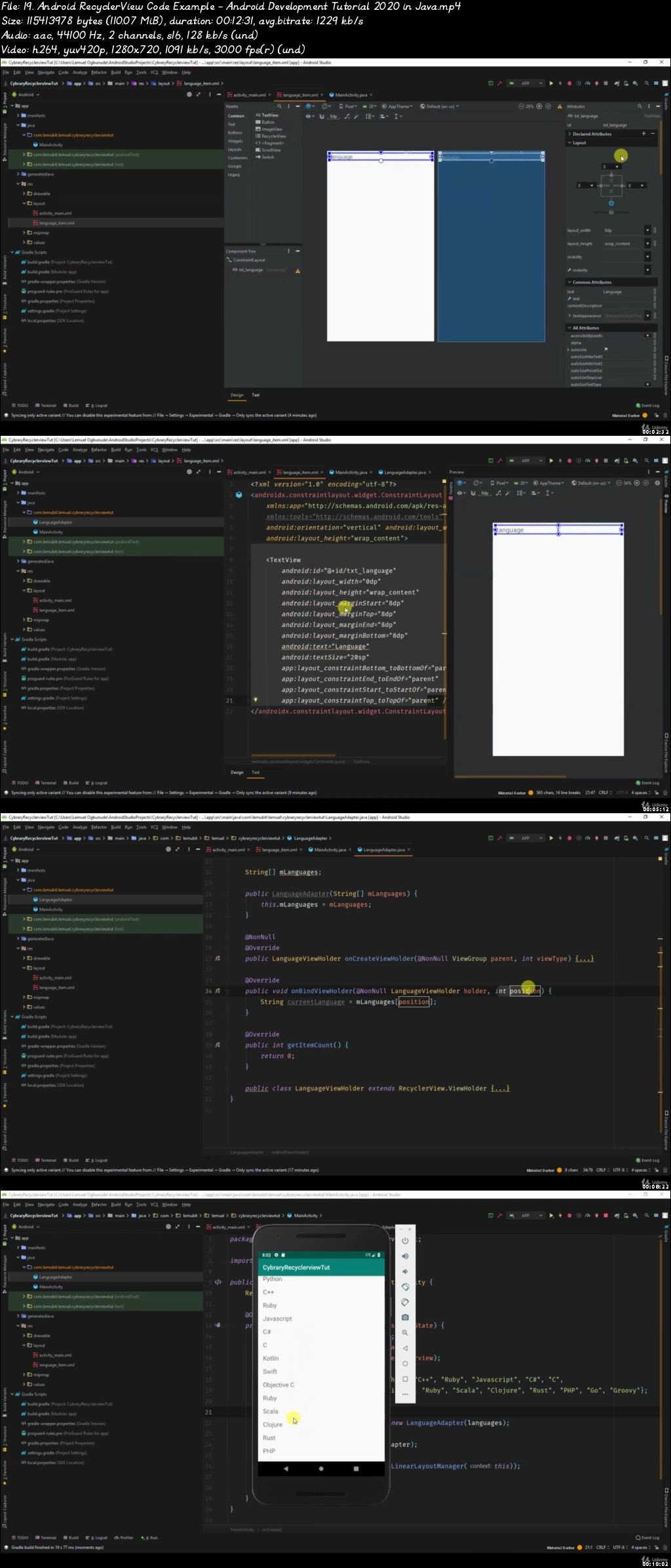 android studio 2.2.3 app template