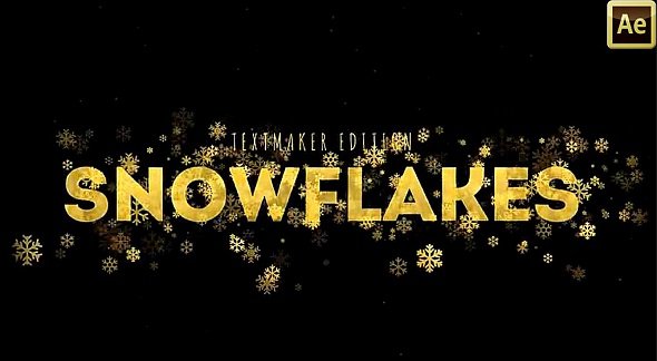 Gold &amp; Silver Snowflake Titles 327568 - After Effects Templates