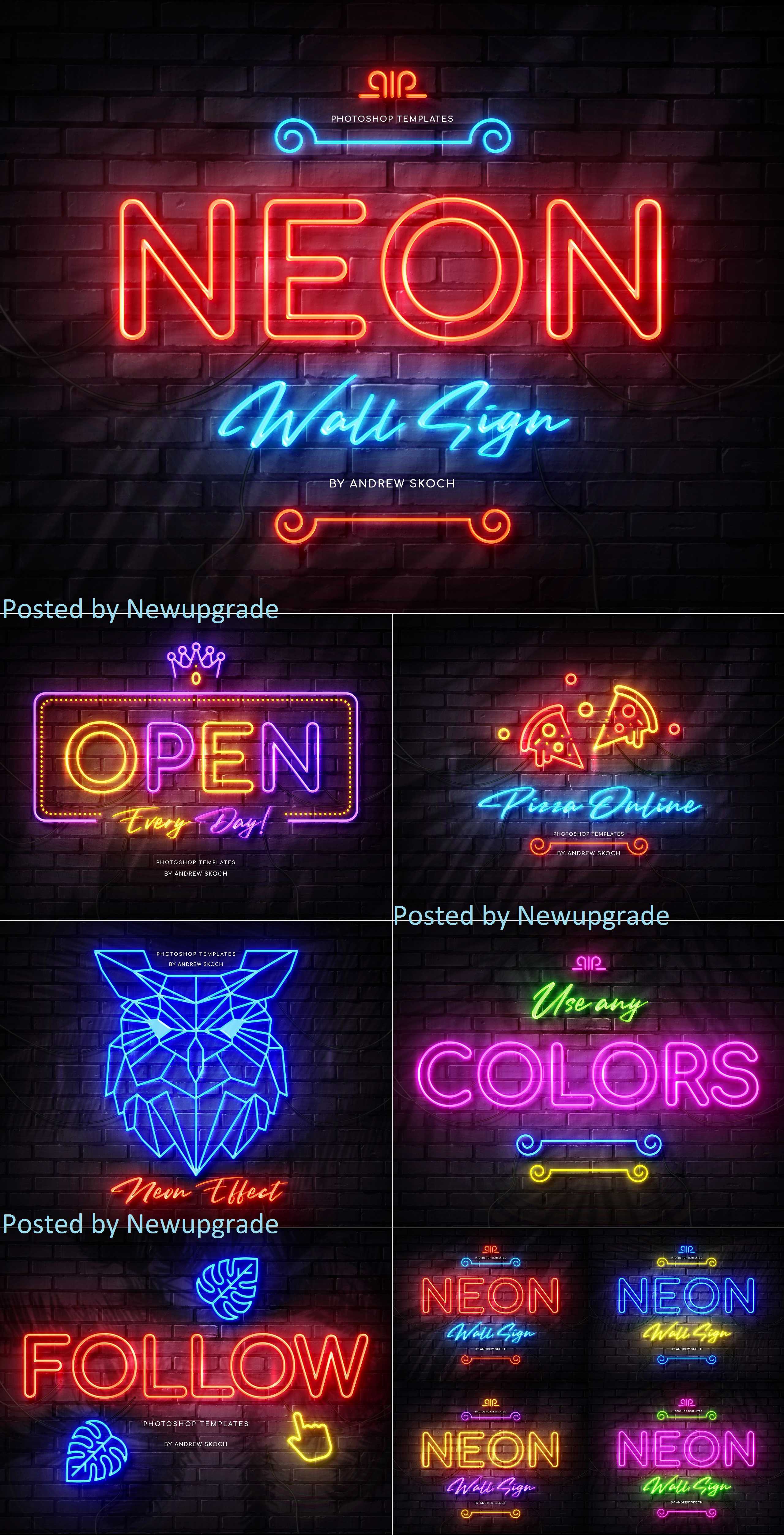 Graphicriver - Neon Wall Sign Creator 26127266 - SoftArchive