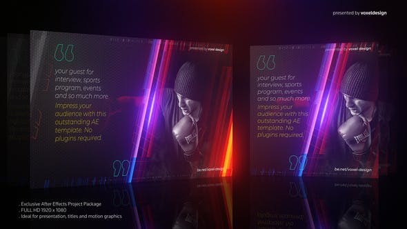 Videohive - Sports Interview Box Template - 25832370