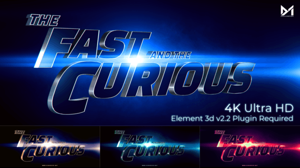 Videohive - Cinematic Title Trailer_Fast and the curious - 25897760
