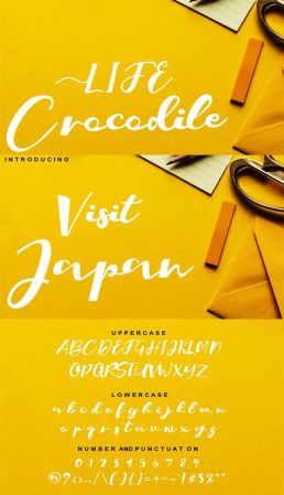 Crocodile Script Font