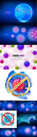 2019 Covid 19 Coronavirus Concept Illustration Vol 2