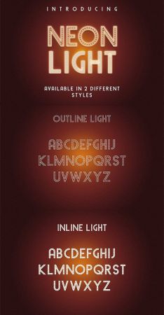Neon Light Script Font