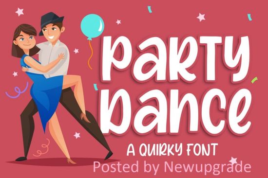 Party Dance   a Quirky Font